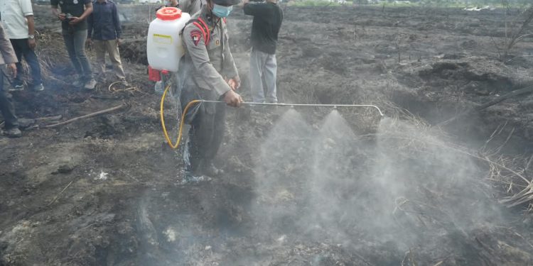 Polda Riau Gunakan X Fire Tangani Karhutla di Lahan Gambut