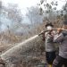 Siswa Sespimmen Polri Dikreg ke-67 Tinjau Lahan Bekas Karhutla di Sungai Sembilan, Edukasi Masyarakat Cegah Karhutla