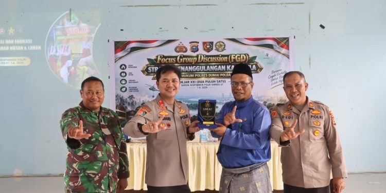 Serdik Sespimmen Polri Gelar FGD di Dumai Selatan, Dorong Pencegahan Karhutla