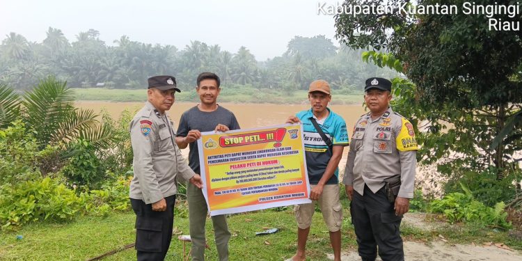 Polsek Jajaran Polres Kuansing Gencarkan Sosialisasi Larangan PETI