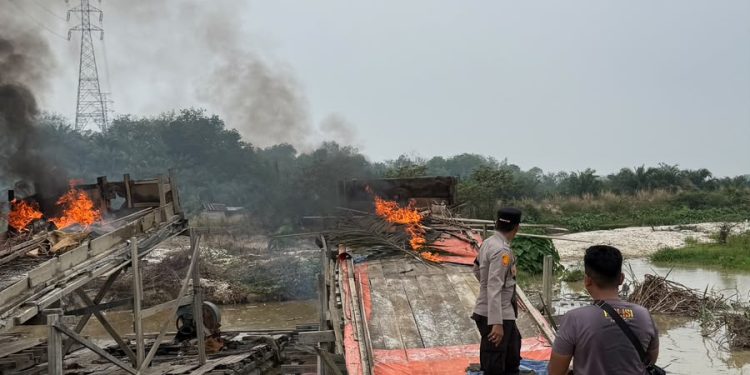 Layanan Kepolisian 110, Polres Kuansing Tindak Lanjuti Laporan Aktivitas PETI di Pulau Komang
