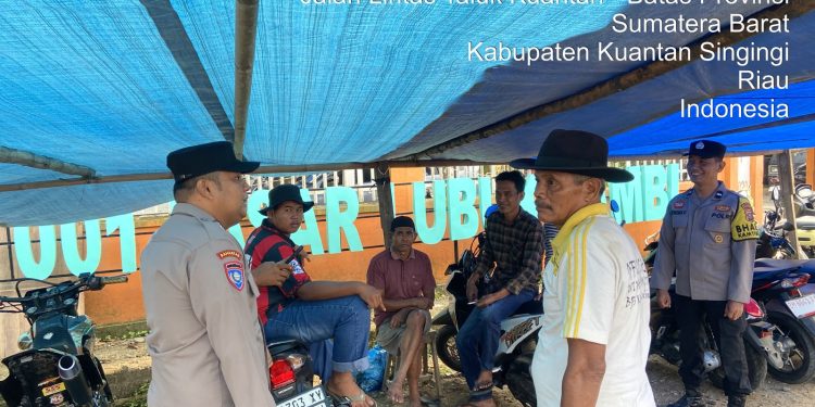 Minggu Kasih, Polsek Kuantan Mudik Serap Aspirasi dan Keluhan Masyarakat