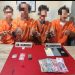 Polsek Perhentian Raja Tangkap 4 Pelaku Narkoba di Desa Hangtuah