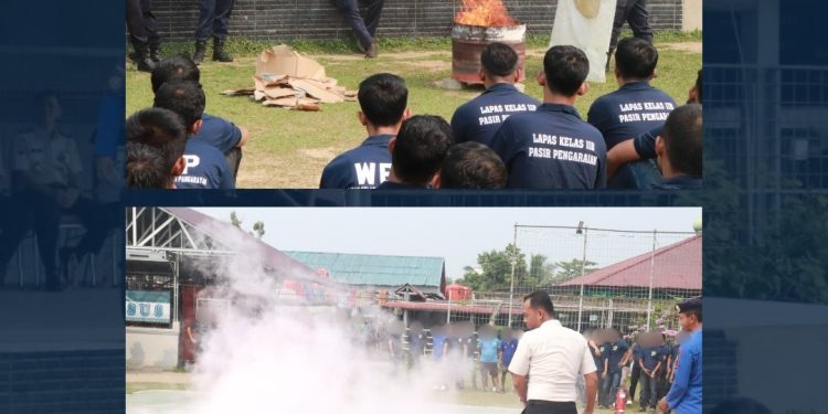 Lapas Pasir Pangarayan Tingkatkan Kesiapsiagaan Hadapi Bencana, Gandeng BPBD dan Damkar Rohul