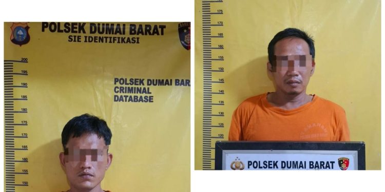 Polsek Dumai Barat Tangkap Dua Tersangka Pencurian Pupuk, Hasil Pengembangan Perkara