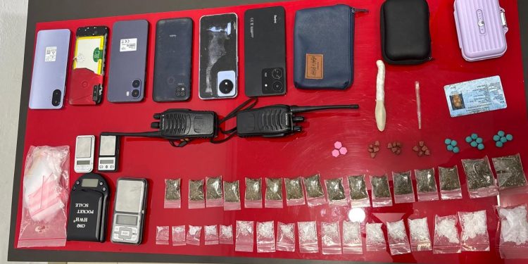 Satresnarkoba Polres Rohul Sita 41,46 Gram Sabu, Ganja dan Puluhan Pil Ekstasi di Gubuk Kebun Sawit