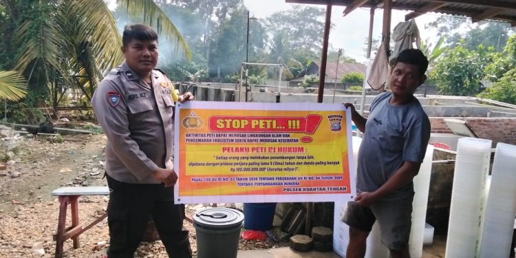 Polres Kuansing Gencarkan Sosialisasi Larangan PETI di Sejumlah Wilayah