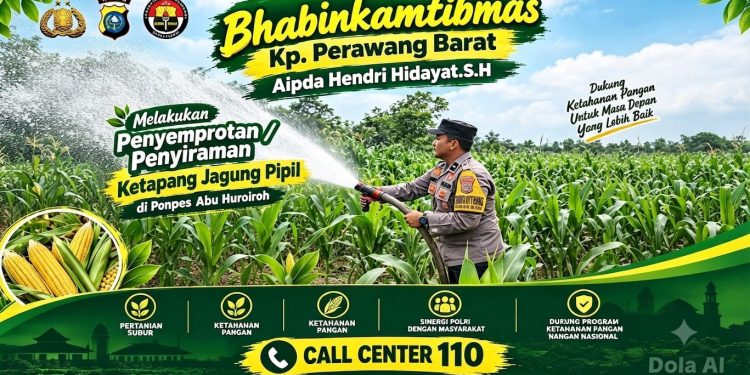 Polsek Tualang Perkuat Ketahanan Pangan melalui Perawatan Jagung Pipil