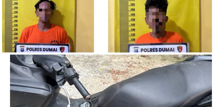 Polsek Bukit Kapur Ungkap Kasus Curanmor, Dua Residivis Diamankan Bersama Sepeda Motor Curian