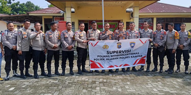 Perkuat Peran Garda Terdepan, Tim Sat Binmas Polres Kampar Lakukan Supervisi Bhabinkamtibmas di Polsek Kampar