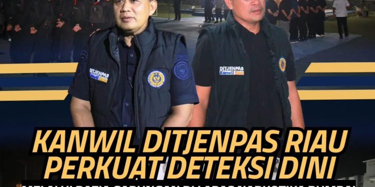 Kanwil Ditjenpas Riau Perkuat Deteksi Dini melalui Razia Gabungan di Lapas Narkotika Rumbai