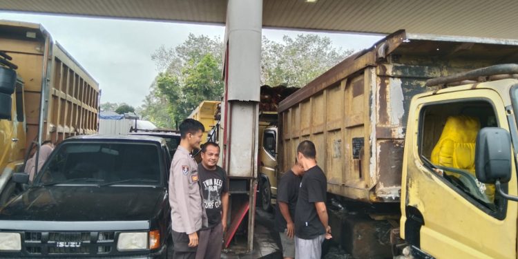 Polres Kuansing Patroli dan Pantau Distribusi BBM di Sejumlah SPBU