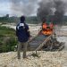 Polres Kuansing Tertibkan PETI di Desa Pantai, Delapan Rakit Dimusnahkan