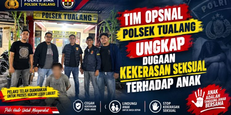 Tim Opsnal Polsek Tualang Ungkap Dugaan Kekerasan Seksual terhadap Anak, Terduga Pelaku Diamankan