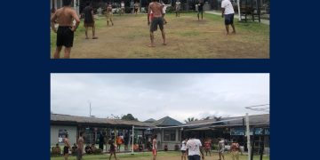 JAGA KEBUGARAN, WARGA BINAAN LAPAS BANGKINANG MANFAATKAN WAKTU BERJEMUR DENGAN BEROLAHRAGA