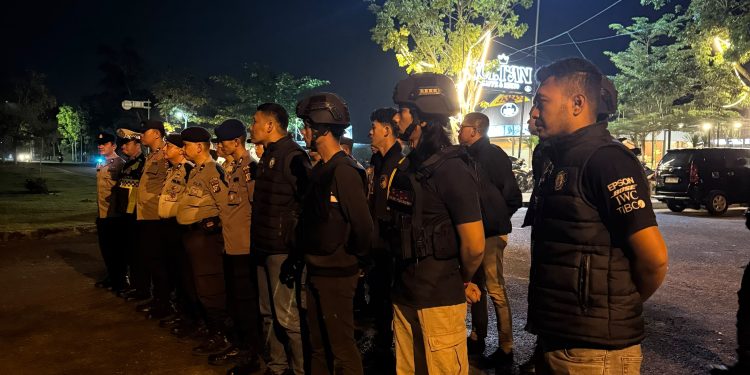 TIM URC RAGA POLRES PELALAWAN GENCAR PATROLI MALAM – WAKAPOLRES PIMPIN LANGSUNG ANTISIPASI BALAP LIAR DAN PREMANISME
