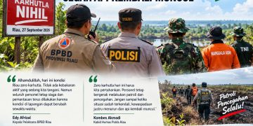 Riau Zero Karhutla, Satgas Tetap Siaga Cegah Api Kembali Muncul