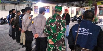 Polsek Tualang Gelar Razia Serentak di Jajaran Polres Siak, Cegah Peredaran Gelap Narkoba