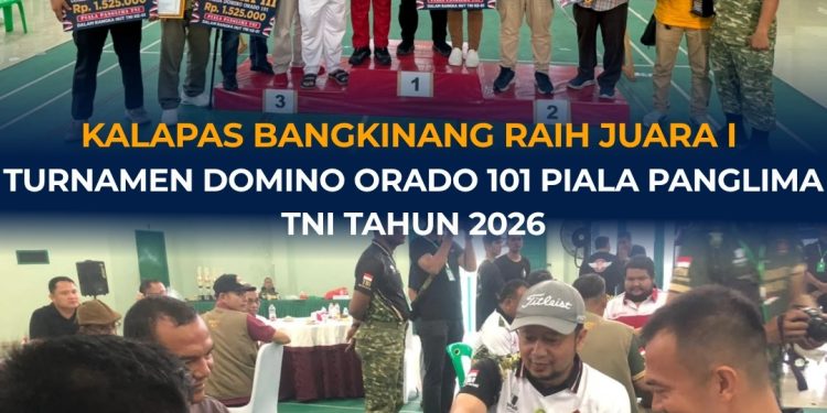 KALAPAS BANGKINANG RAIH JUARA I TURNAMEN DOMINO ORADO 101 PIALA PANGLIMA TNI TAHUN 2026