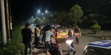 Tim Raga Polres Kuansing Patroli Malam, Antisipasi C3 dan Balap Liar