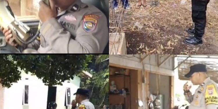 34 Titik Serentak — Bhabinkamtibmas Polres Kampar Jangkau Warga Hingga Pelosok Desa, Cegah Karhutla Sejak Dini