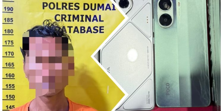 Polsek Bukit Kapur Ungkap Kasus Curat, Satu Tersangka Diamankan Bersama Dua Handphone