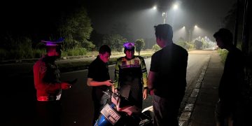 Tim Raga Polres Kuansing Patroli Malam, Antisipasi C3 dan Gangguan Kamtibmas