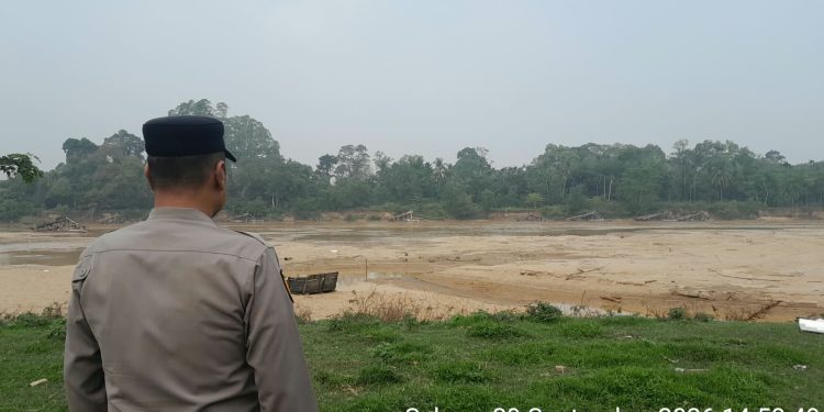 Layanan Kepolisian 110 Ditindaklanjuti, Polsek Cerenti Cek Aktivitas PETI di Sungai Kuantan