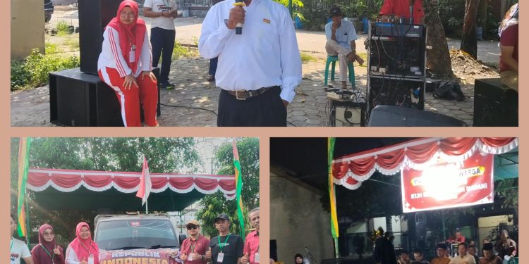 Semarak HUT ke-81 RI, Warga RT. 01 – RW.04 Bagikan Hadiah Lomba Serta Hiburan Pesta Rakyat Bagi Warga.