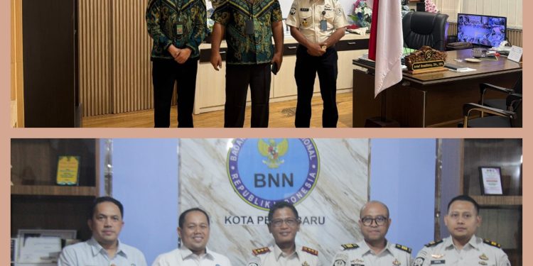 Perkuat Sinergi, Kalapas Kelas IIA Pekanbaru Jalin Koordinasi dengan BNN dan Pengadilan Negeri