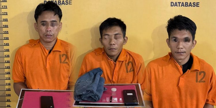 Tiga Orang Diciduk Beruntun, Satres Narkoba Polres Inhu Bongkar Rantai Peredaran Sabu