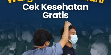 Lapas Terbuka Kelas III Rumbai Warga Binaan Jalani Cek Kesehatan Gratis