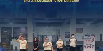 Tingkatkan Kesadaran, Penyuluhan Kesehatan TB-HIV Bagi Warga Binaan Rutan Pekanbaru