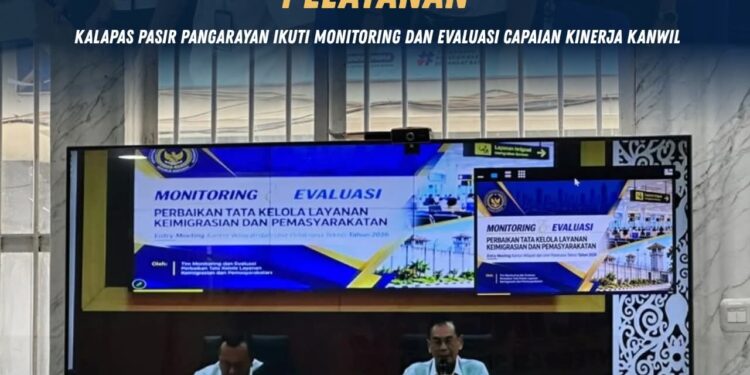 Perkuat Akuntabilitas dan Kualitas Pelayanan, Kalapas Pasir Pangarayan Ikuti Monitoring dan Evaluasi Capaian Kinerja Kanwil