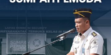 Lapas Terbuka Rumbai Melaksanakan Upacara Peringatan Sumpah Pemuda