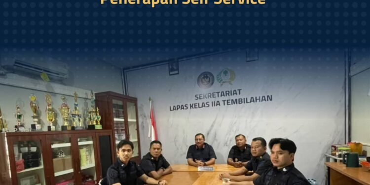 Dukung Digitalisasi Layanan Pemasyarakatan, Lapas Tembilahan Ikuti Sosialisasi dan Penerapan Self Service