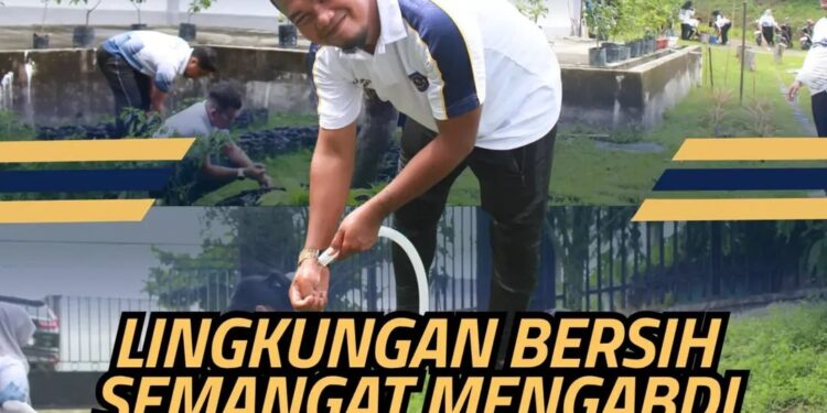 Lingkungan Bersih, Semangat Mengabdi: Kanwil Ditjenpas Riau Perkuat Budaya Gotong Royong