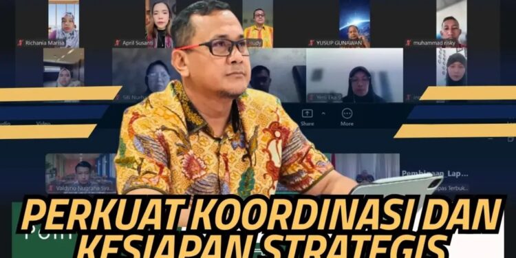 Perkuat Koordinasi dan Kesiapan Strategis, Ka. Kanwil Ditjenpas Riau Pimpin Monitoring WFH Secara Virtual