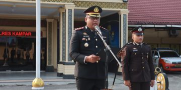 Teguhkan Semangat Persatuan, Polres Kampar Gelar Upacara Peringatan Hari Kesaktian Pancasila 2026