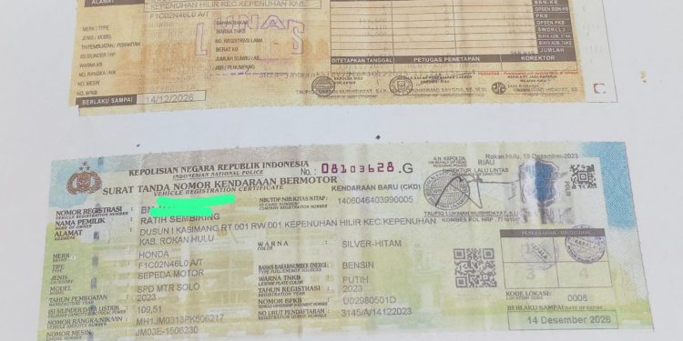 Polsek Bonai Darussalam Amankan Pelaku Curanmor, Motor Scoopy Dicuri dari Teras Rumah
