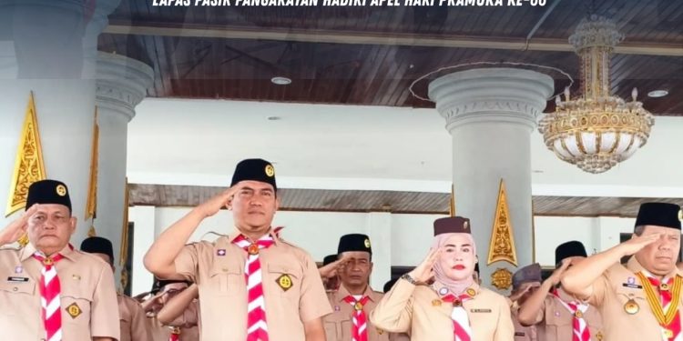 Semangat Kepramukaan Perkuat Karakter, Lapas Pasir Pangarayan Hadiri Apel Hari Pramuka ke-66