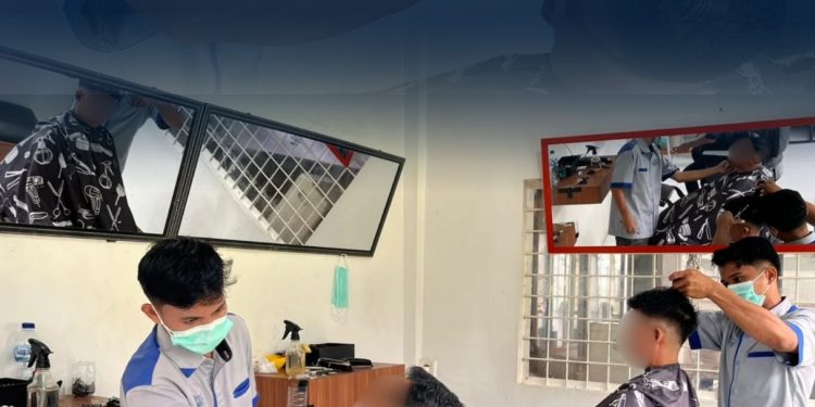 Bekali Keterampilan Barber, Lapas Pasir Pangarayan Tingkatkan Kemandirian Warga Binaan