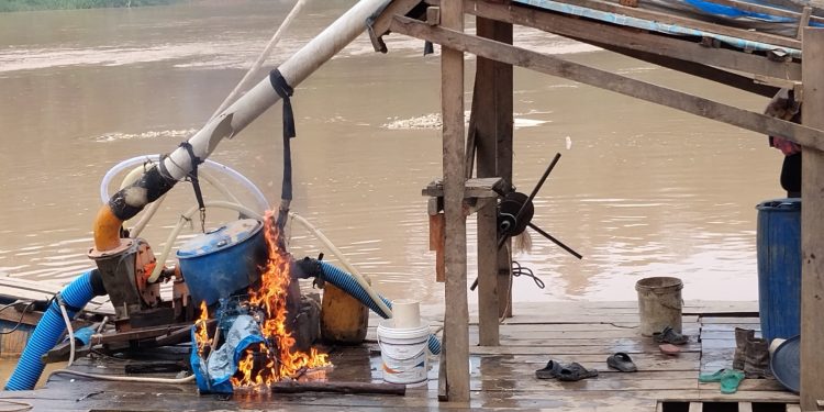 Layanan Kepolisian 110 Direspons Cepat, Polsek Cerenti Tindak PETI di Sungai Kuantan