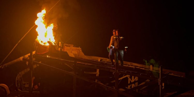 Layanan Kepolisian 110 Ditindaklanjuti, Polres Kuansing Tertibkan Dua Rakit PETI di Sungai Jering