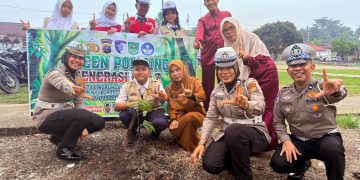 Goes to School, Polsek Ujung Batu Edukasi Siswa SMPN 1 tentang Green Policing, Bahaya Narkoba Hingga Karhutla
