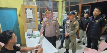 Polres Siak Bersama Polsek Kandis Gelar Razia Gabungan Tempat Hiburan Malam, Empat Pengunjung Positif Narkoba dan Satu Orang Diamankan Bawa Sajam