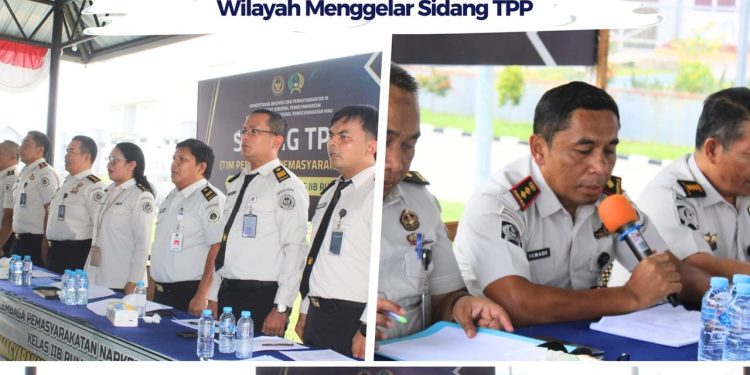 MEMASTIKAN PROSES PEMENUHAN HAK INTEGRASI WBP LAPAS NARKOTIKA RUMBAI BERSAMA KANTOR WILAYAH MENGGELAR SIDANG TPP