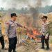 Polsek Benai Cegah Aktivitas PETI, 9 Rakit Stingkay di Sungai Langsat Ditertibkan
