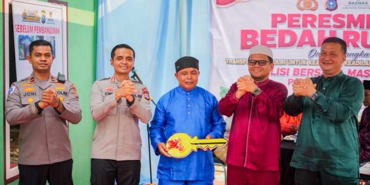Polres Rohul Bersama Baznas Resmikan Rumah Layak Huni di Rambah Hilir, Wujud Nyata Polisi Bersama Masyarakat