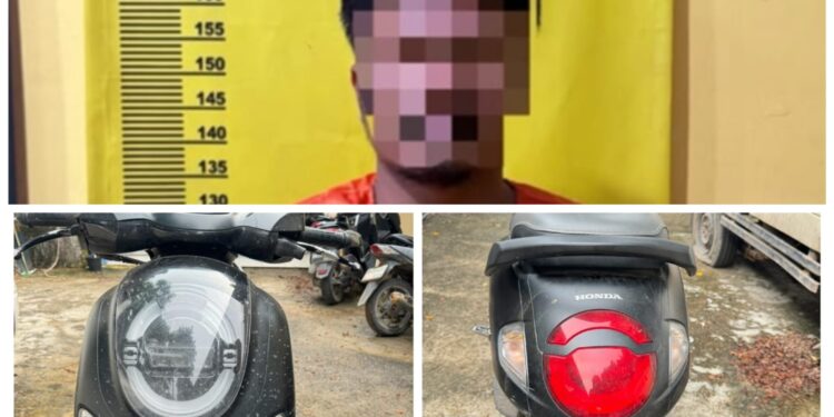 Polsek Bukit Kapur Ungkap Kasus Penggelapan Sepeda Motor, Pelaku Diamankan Bersama Barang Bukti